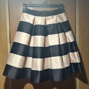 Striped Black and Cream Women's Skirt